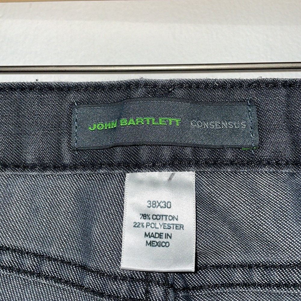 Size 38 X 30 Men’s John Bartlett Consensus Grey Jeans - Picture 3 of 4